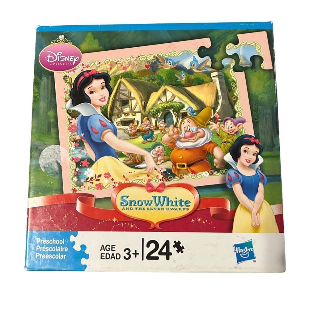 Y2K Disney Snow White and the Seven Dwarves Hasbro Preschool Jigsaw Puzzle